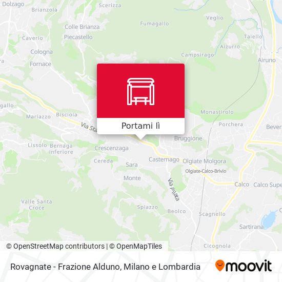 Mappa Rovagnate - Frazione Alduno