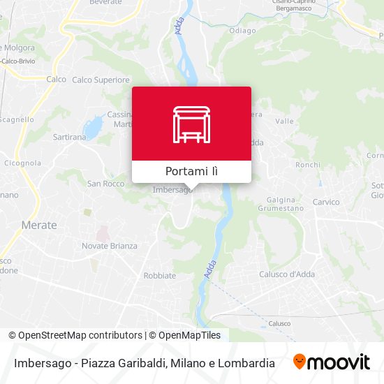 Mappa Imbersago - Piazza Garibaldi