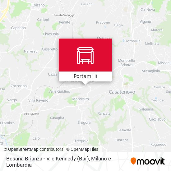 Mappa Besana Brianza - V.le Kennedy (Bar)
