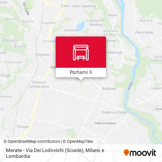 Mappa Merate - Via Dei Lodovichi (Scuole)