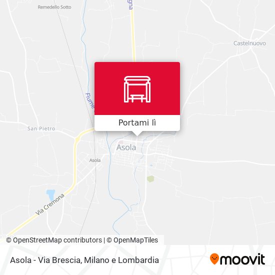 Mappa Asola - Via Brescia