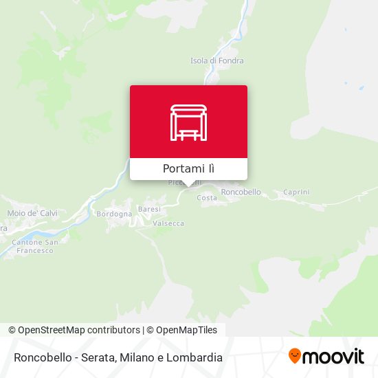 Mappa Roncobello - Serata