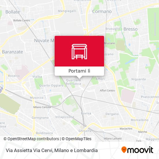 Mappa Via Assietta Via Cervi