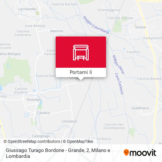 Mappa Giussago Turago Bordone - Grande, 2