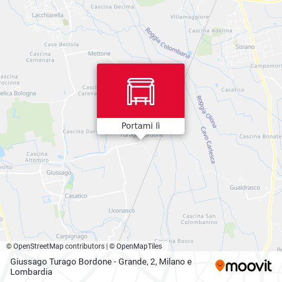 Mappa Giussago Turago Bordone - Grande, 2