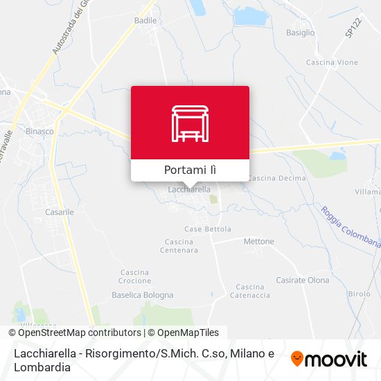 Mappa Lacchiarella - Risorgimento / S.Mich. C.so