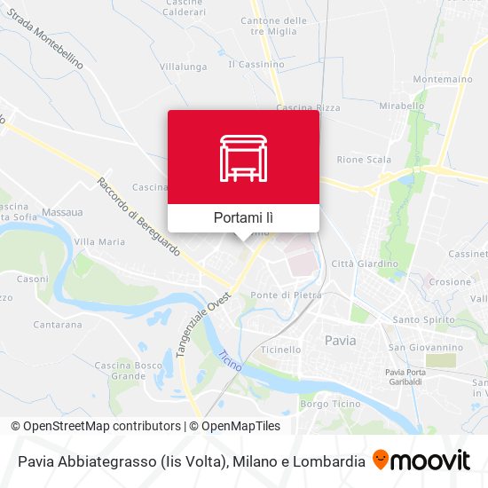 Mappa Pavia Abbiategrasso (Iis Volta)