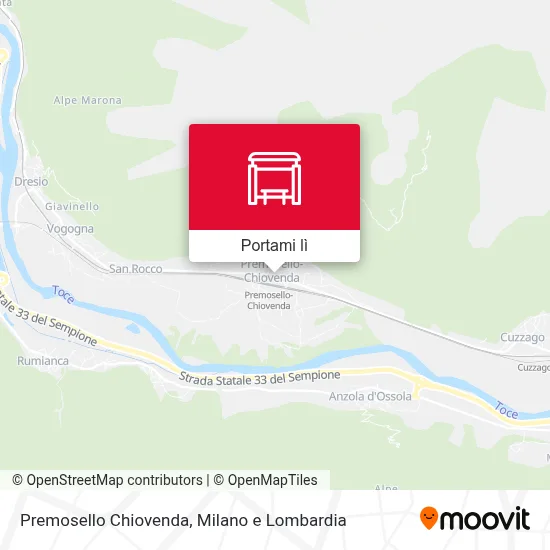 Mappa Premosello Chiovenda