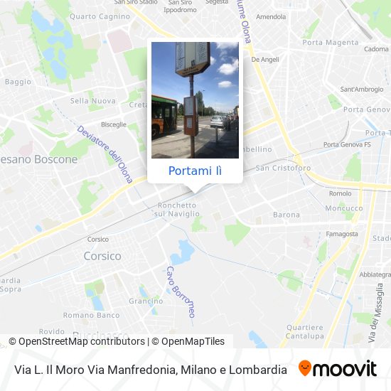 Mappa Via L. Il Moro Via Manfredonia