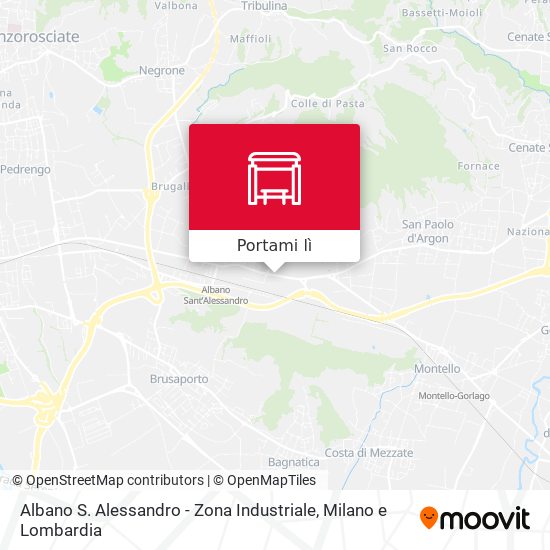 Mappa Albano S. Alessandro - Zona Industriale