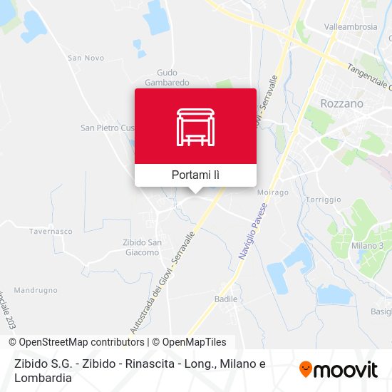 Mappa Zibido S.G. - Zibido - Rinascita - Long.