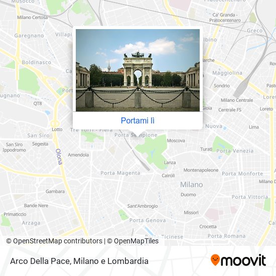 Mappa Arco Della Pace