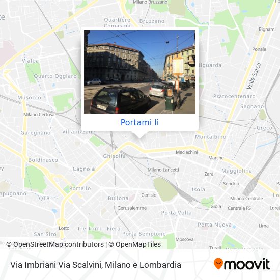 Mappa Via Imbriani Via Scalvini