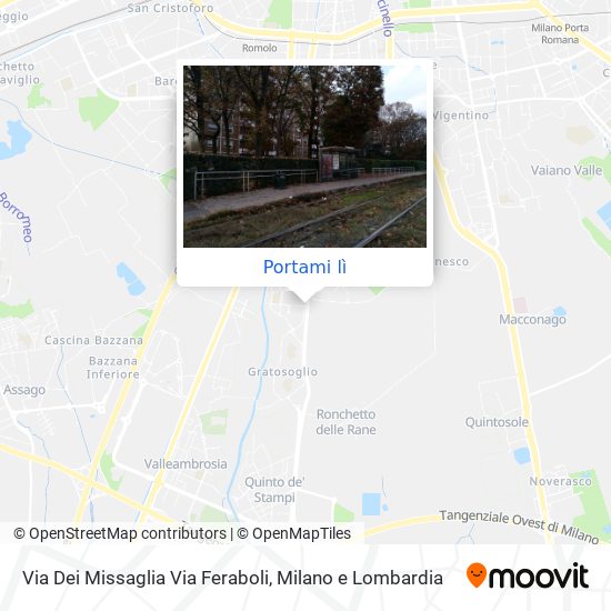 Mappa Via Dei Missaglia Via Feraboli