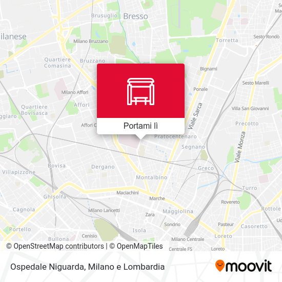 Mappa Ospedale Niguarda