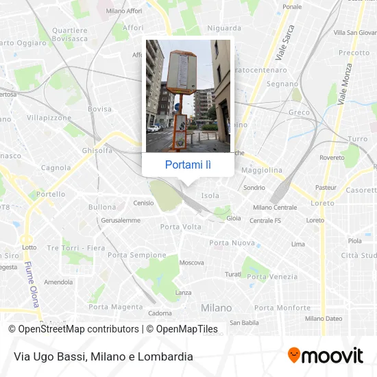 Mappa Via Ugo Bassi