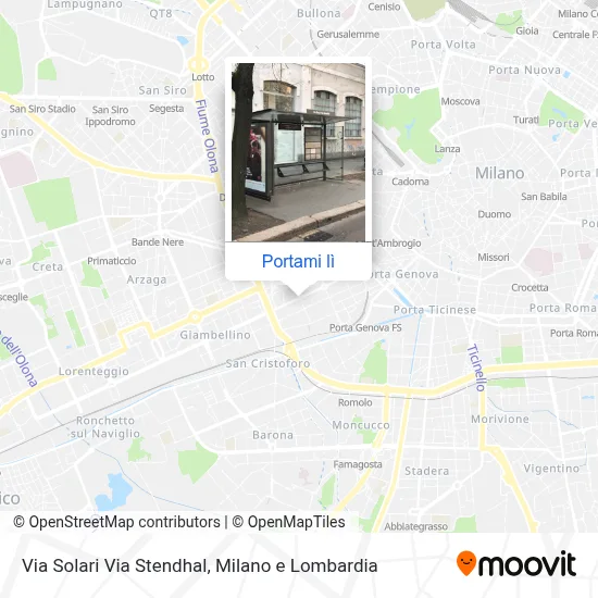 Mappa Via Solari Via Stendhal