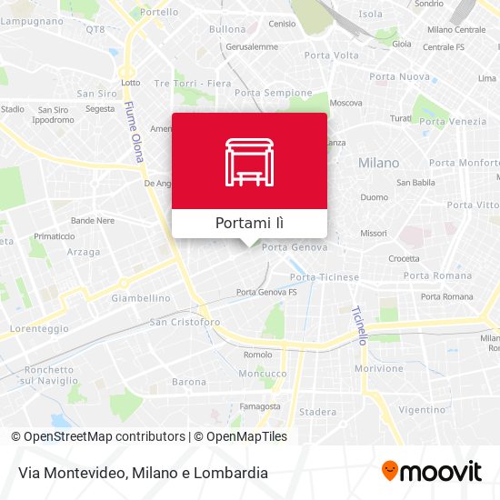 Mappa Via Montevideo