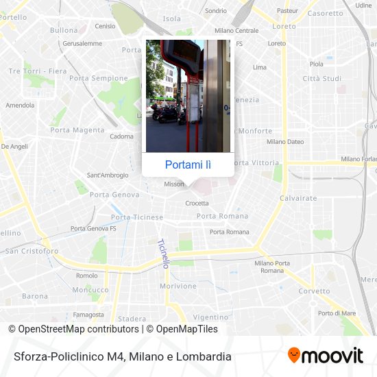 Mappa Sforza-Policlinico M4