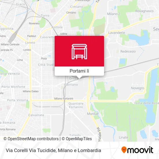 Mappa Via Corelli Via Tucidide