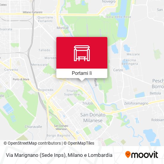 Mappa Via Marignano (Sede Inps)