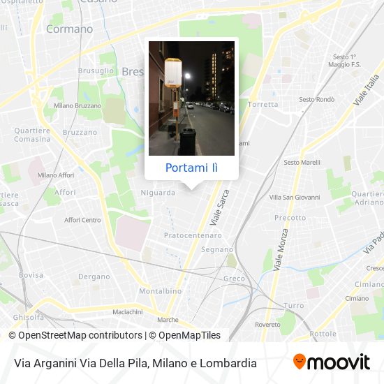 Mappa Via Arganini Via Della Pila