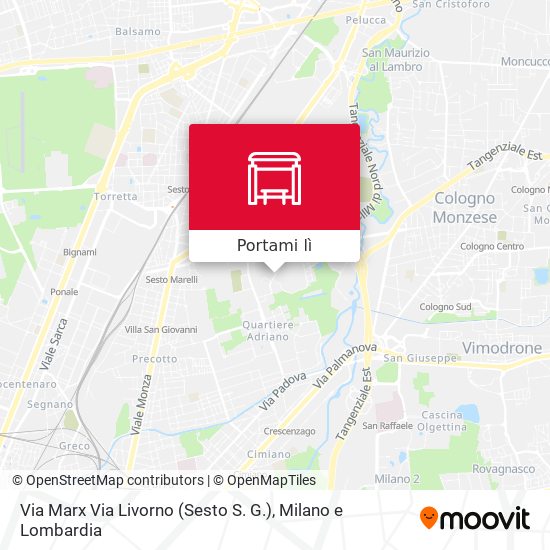 Mappa Via Marx Via Livorno (Sesto S. G.)