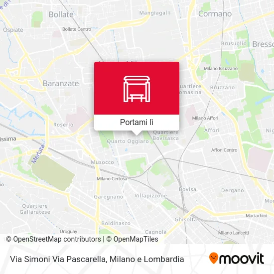 Mappa Via Simoni Via Pascarella