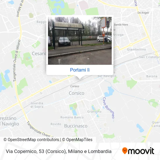 Mappa Via Copernico, 53 (Corsico)