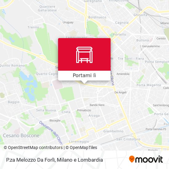 Mappa P.za Melozzo Da Forlì