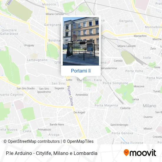 Mappa P.le Arduino - Citylife