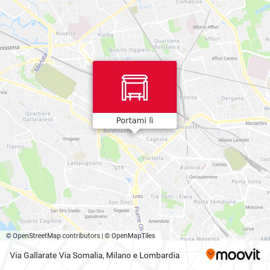 Mappa Via Gallarate Via Somalia