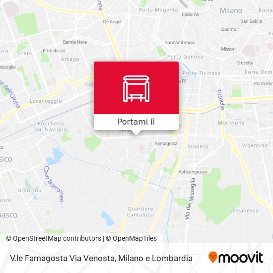 Mappa V.le Famagosta Via Venosta