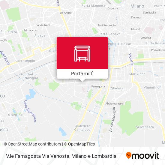 Mappa V.le Famagosta Via Venosta