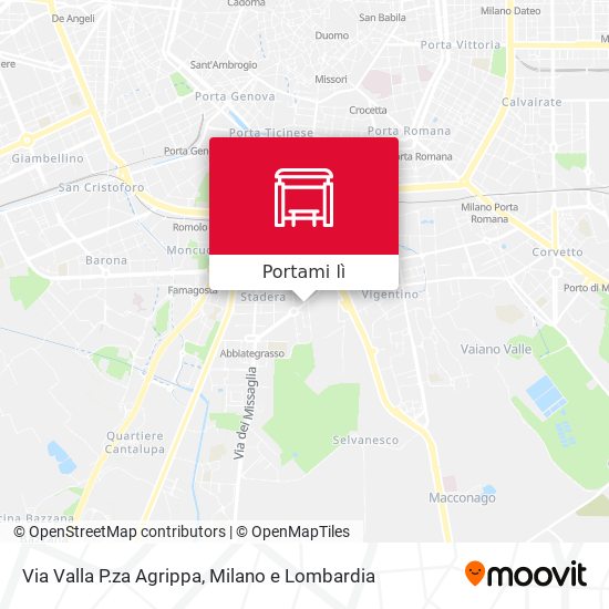 Mappa Via Valla P.za Agrippa