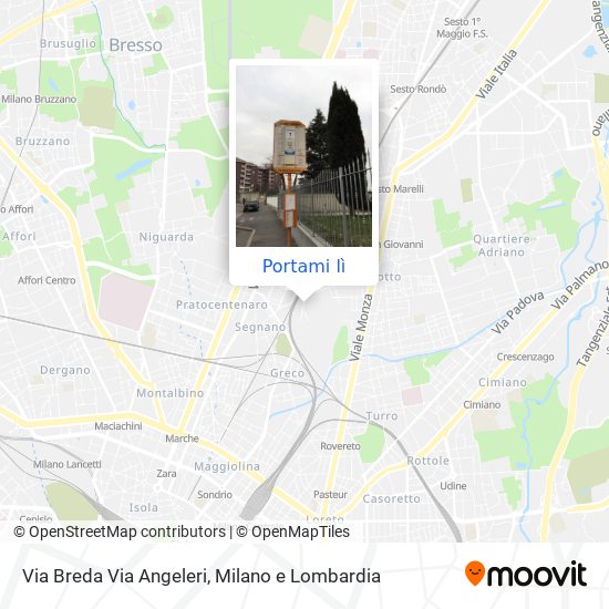 Mappa Via Breda Via Angeleri