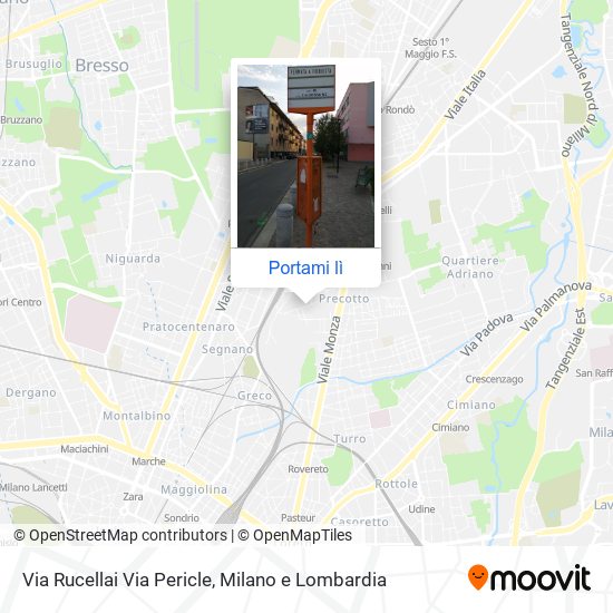 Mappa Via Rucellai Via Pericle