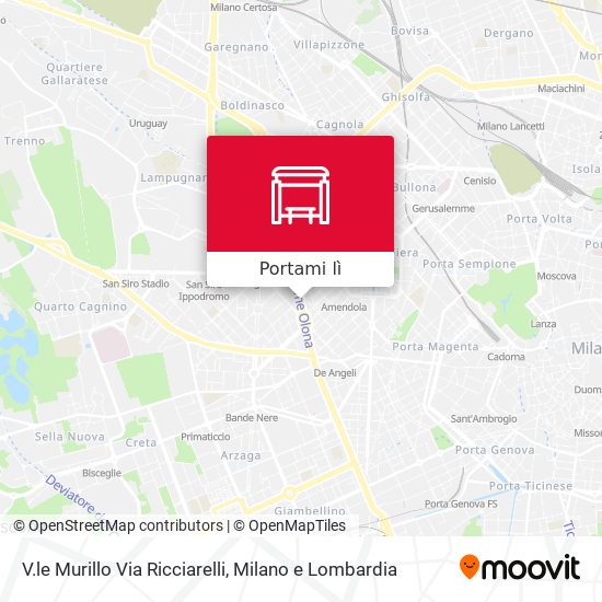 Mappa V.le Murillo Via Ricciarelli