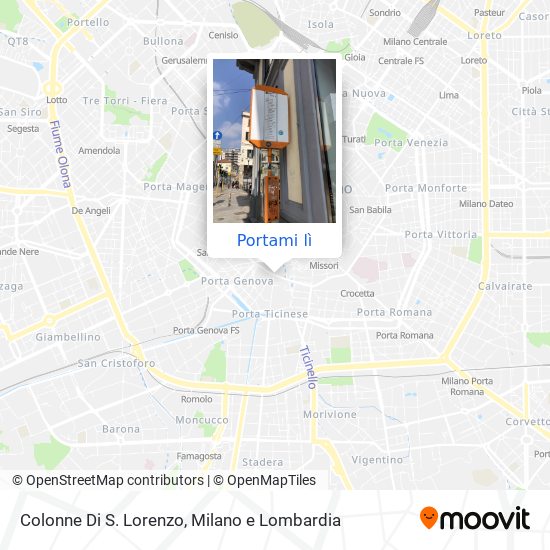 Mappa Colonne Di S. Lorenzo