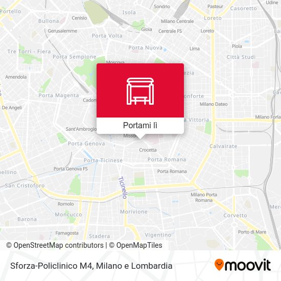 Mappa Sforza-Policlinico M4