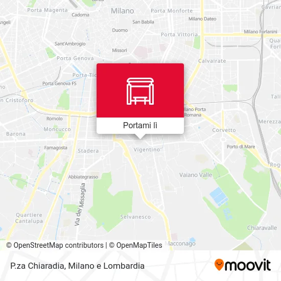 Mappa P.za Chiaradia
