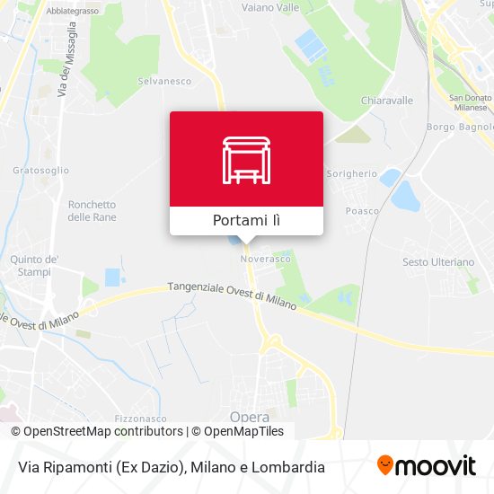 Mappa Via Ripamonti (Ex Dazio)