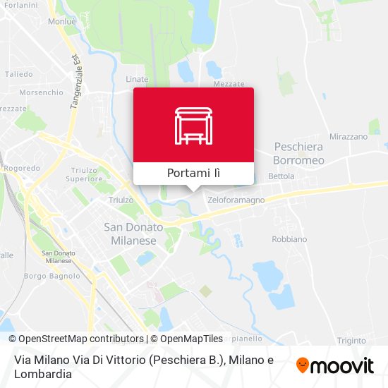 Mappa Via Milano Via Di Vittorio (Peschiera B.)