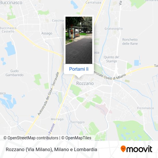 Mappa Rozzano (Via Milano)