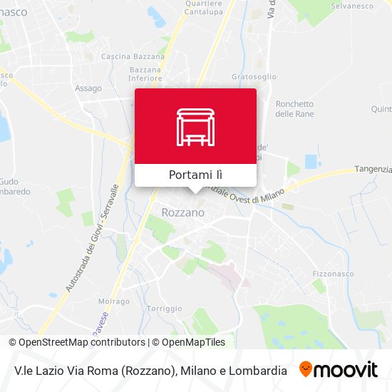 Mappa V.le Lazio Via Roma (Rozzano)
