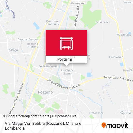Mappa Via Maggi Via Trebbia (Rozzano)