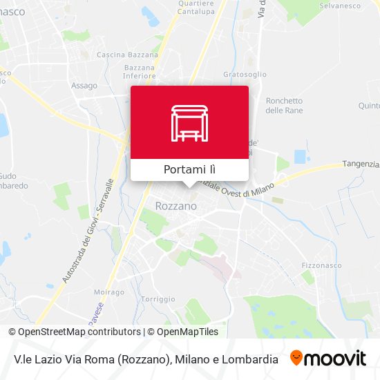 Mappa V.le Lazio Via Roma (Rozzano)