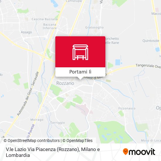Mappa V.le Lazio Via Piacenza (Rozzano)