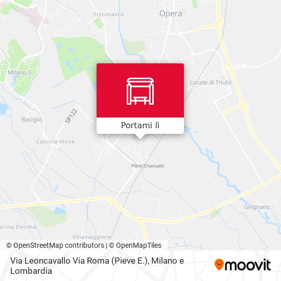 Mappa Via Leoncavallo Via Roma (Pieve E.)