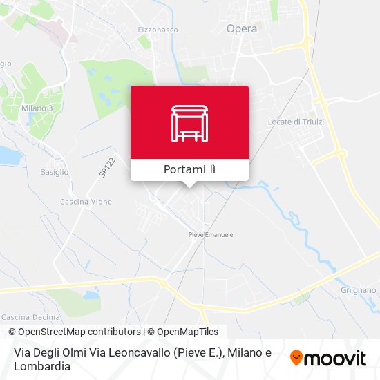 Mappa Via Degli Olmi Via Leoncavallo (Pieve E.)